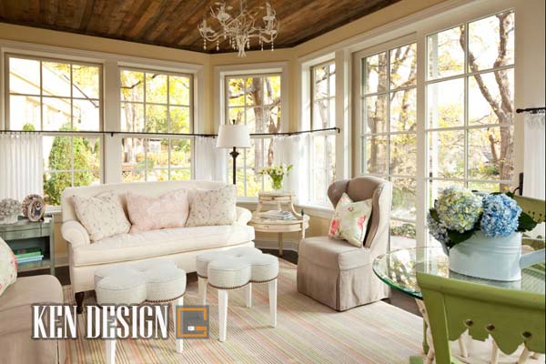thiết kế nội thất phong cách shabby chic